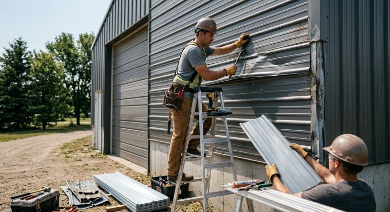 Our team working on Siding Service projects in Waynesville, OH